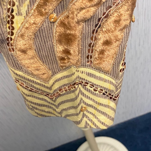 Sandy Starkman American Western Boho Textured Style Blazer Size Medium Vintage - Picture 9 of 14